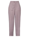 Sfizio Studio Woman Pants Lilac Size 8 Polyester, Viscose, Elastane, Acetate In Purple