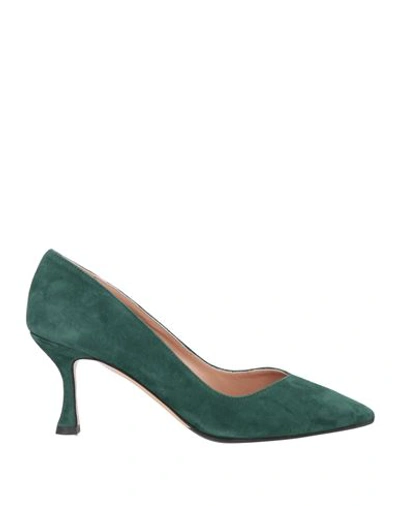 The Seller Woman Pumps Dark Green Size 10 Soft Leather In Green