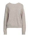 Scaglione Woman Sweater Beige Size Xs Merino Wool, Recycled Cashmere, Polyamide