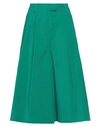 Sfizio Woman Pants Emerald Green Size 0 Cotton, Elastane