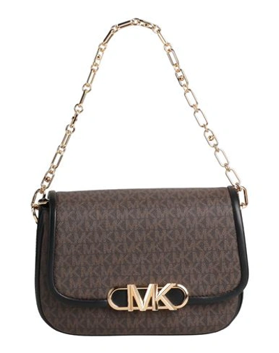 Michael Michael Kors Woman Handbag Dark Brown Size - Pvc - Polyvinyl Chloride, Polyester, Polyuretha