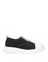 Mich E Simon Mich Simon Man Lace-up Shoes Black Size 9 Soft Leather, Textile Fibers In Black