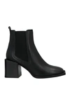 Pollini Woman Ankle Boots Black Size 11 Soft Leather