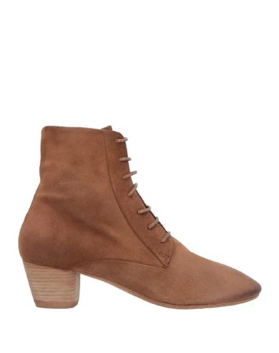 Marsèll Woman Ankle Boots Tan Size 7 Leather In Brown