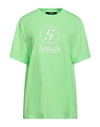 Stella Mccartney Woman T-shirt Acid Green Size L Cotton