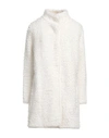 Kangra Woman Coat Off White Size 8 Merino Wool
