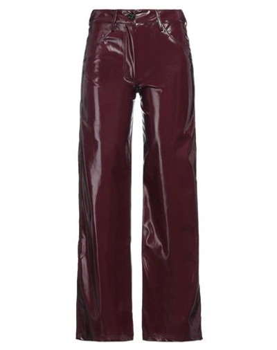 Avn Woman Pants Deep Purple Size 2 Polyester, Polyurethane