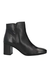 Paola Ferri Woman Ankle Boots Black Size 11 Soft Leather