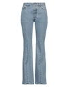 Vetements Woman Denim Pants Blue Size M Cotton In Blue