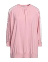 VALENTINO VALENTINO GARAVANI WOMAN SWEATER PINK SIZE M VIRGIN WOOL, POLYAMIDE, MODAL