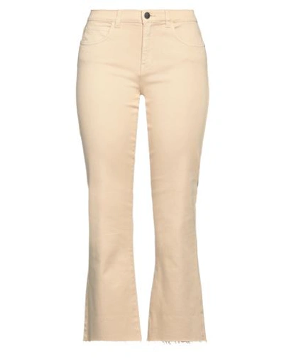 Reign Woman Jeans Beige Size 28 Cotton, Elastane