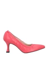 Elena Del Chio Woman Pumps Red Size 8 Soft Leather