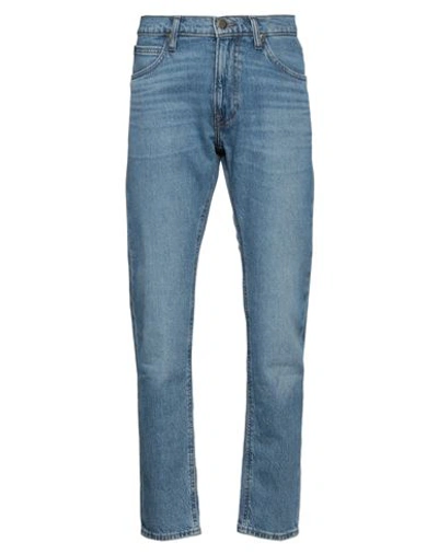 Lee Man Denim Pants Blue Size 38w-30l Cotton, Elastomultiester, Elastane