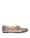 Tod's Woman Loafers Sand Size 6.5 Soft Leather In Beige