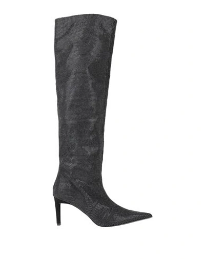 Stele Woman Knee Boots Black Size 10 Soft Leather