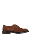 TRICKER'S TRICKER'S MAN LACE-UP SHOES BROWN SIZE 8.5 SOFT LEATHER