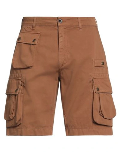 Belstaff Man Shorts & Bermuda Shorts Brown Size 32 Cotton