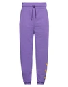 Triplosettewear Man Pants Purple Size M Cotton