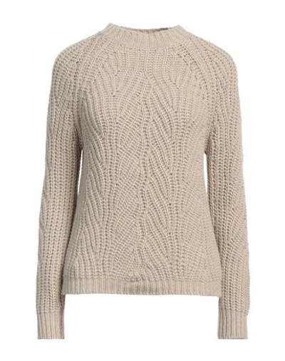 Aragona Woman Sweater Beige Size 10 Cashmere