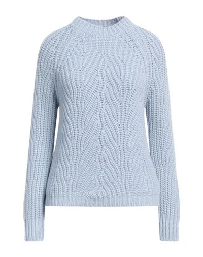 Aragona Woman Sweater Sky Blue Size 10 Cashmere