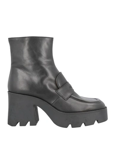 Köe Woman Ankle Boots Black Size 11 Calfskin