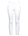 Eleonora Stasi Woman Pants White Size 10 Cotton, Elastane