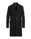 Dolce & Gabbana Man Coat Black Size 40 Wool, Polyester In Black
