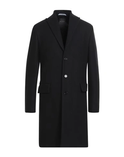 Dolce & Gabbana Man Coat Black Size 40 Wool, Polyester