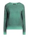 ARAGONA ARAGONA WOMAN SWEATER GREEN SIZE 6 WOOL, CASHMERE