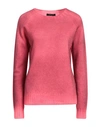 Aragona Woman Sweater Coral Size 4 Wool, Cashmere In Red