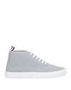 Thom Browne Man Sneakers Light Grey Size 9 Textile Fibers In Grey