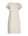 Elisa Cavaletti By Daniela Dallavalle Woman Mini Dress Beige Size 6 Viscose, Polyester In Beige