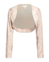 Byblos Woman Shrug Light Pink Size 8 Viscose, Wool, Elastane In Pink
