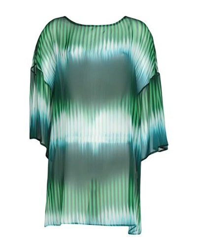 Pepita Woman Cover-up Green Size 14 Polyester