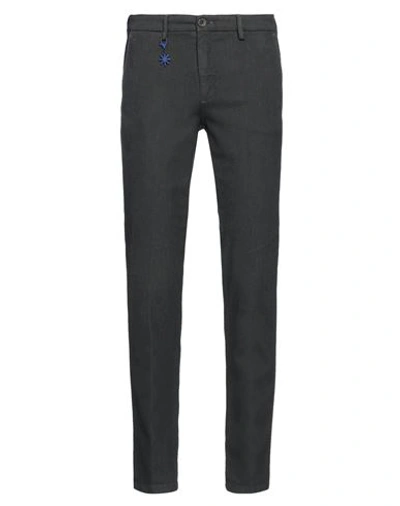 Manuel Ritz Man Pants Lead Size 28 Cotton, Elastane In Grey