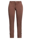 Liu •jo Woman Pants Brown Size 29 Cotton, Elastane