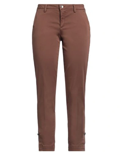 Liu •jo Woman Pants Brown Size 25 Cotton, Elastane