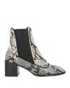 Cuplé Woman Ankle Boots Khaki Size 7 Textile Fibers In Beige