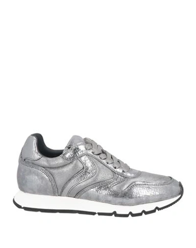 Voile Blanche Woman Sneakers Silver Size 10 Soft Leather