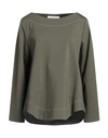 Beatrice B Beatrice .b Woman Top Military Green Size 10 Viscose, Nylon, Elastane In Green