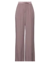 Sfizio Studio Woman Pants Mauve Size 4 Acetate, Viscose In Purple
