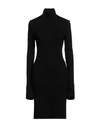 Rabanne Woman Midi Dress Black Size L Wool, Polyamide, Elastane