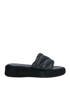 Atp Atelier Woman Sandals Black Size 7 Soft Leather In Black