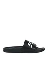 Vtmnts Woman Sandals Black Size 9 Soft Leather In Black