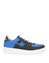 Starwalk Man Sneakers Bright Blue Size 8 Soft Leather