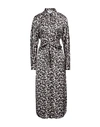 Msgm Woman Long Dress Black Size 8 Polyester