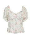 Loveshackfancy Bryant Silk Top In White
