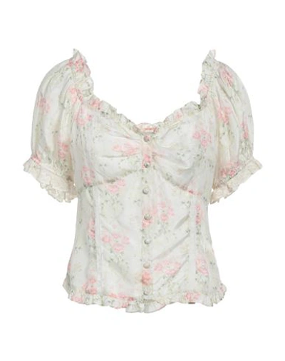 Loveshackfancy Bryant Silk Top In Pink