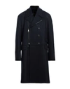 Neil Barrett Man Coat Midnight Blue Size 44 Wool, Polyamide, Polyester, Cotton In Blue