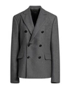 Amiri Man Blazer Grey Size 42 Wool, Elastane, Nylon In Grey